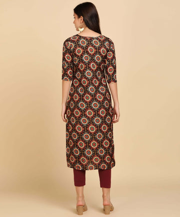 Delicate Printed American Crepe Kurti